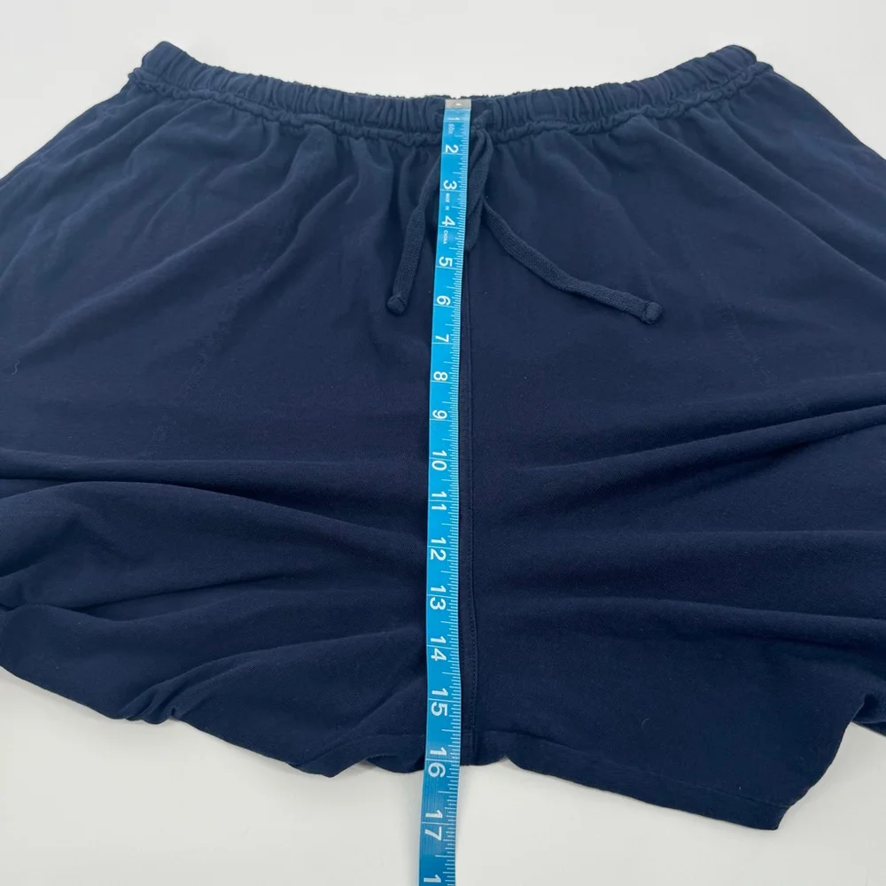 Free People Barrel Wide Leg Joggers M 100% Cotton Blue Colorblock - Picture 7 of 10